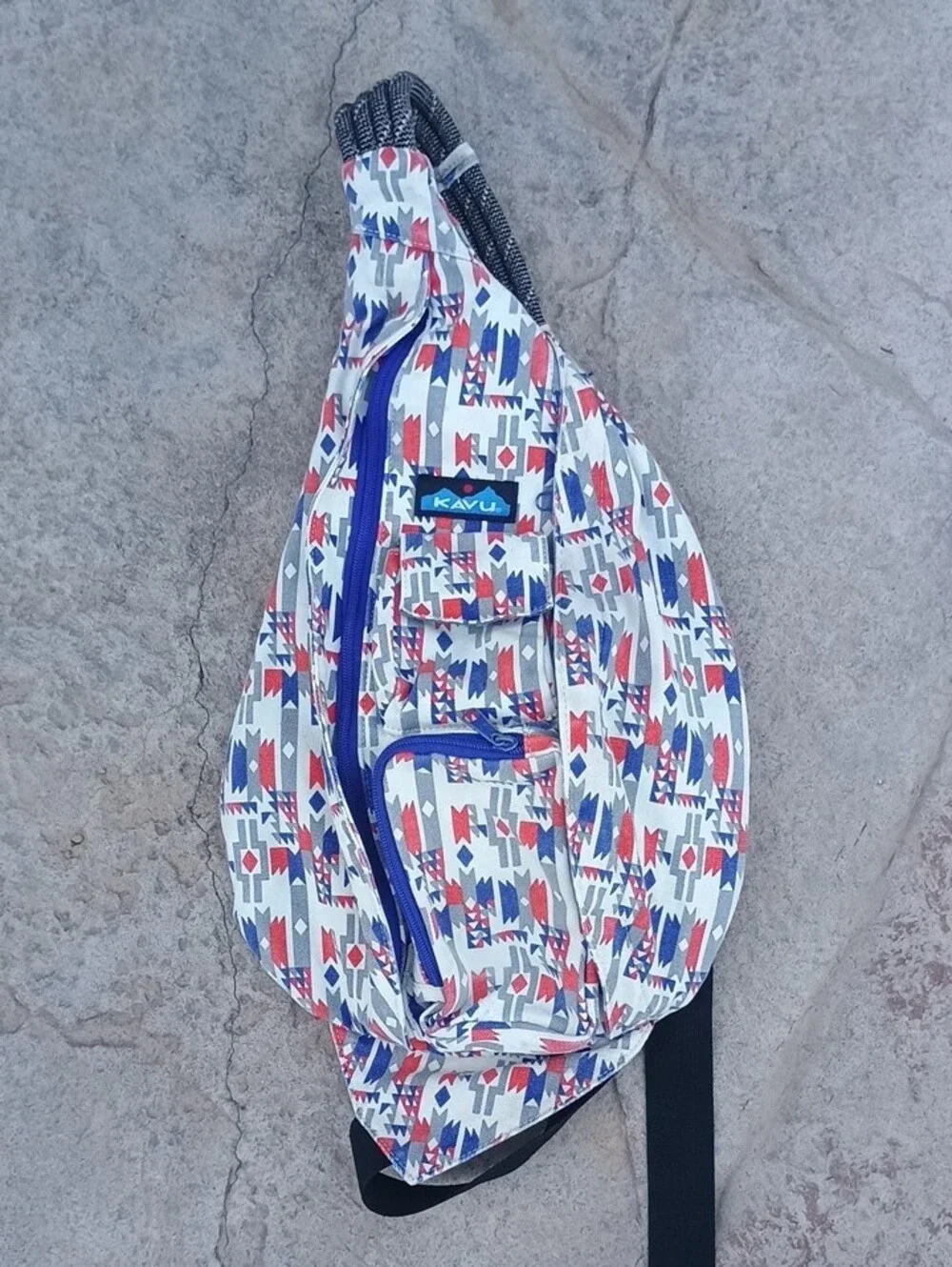 Kavu Camping Hiking Canvas Rope Sling Mesa Compact Lightweight Bag 100% Cotton